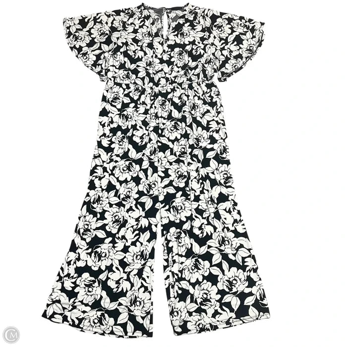 Jumpsuit By Lane Bryant In Black & Cream, Size: 4x
