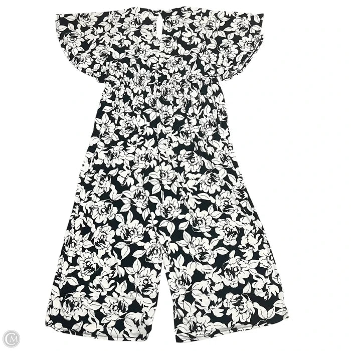Jumpsuit By Lane Bryant In Black & Cream, Size: 4x