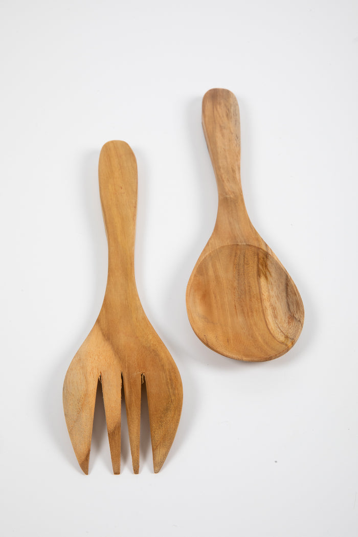 Kayu Teak salad servers
