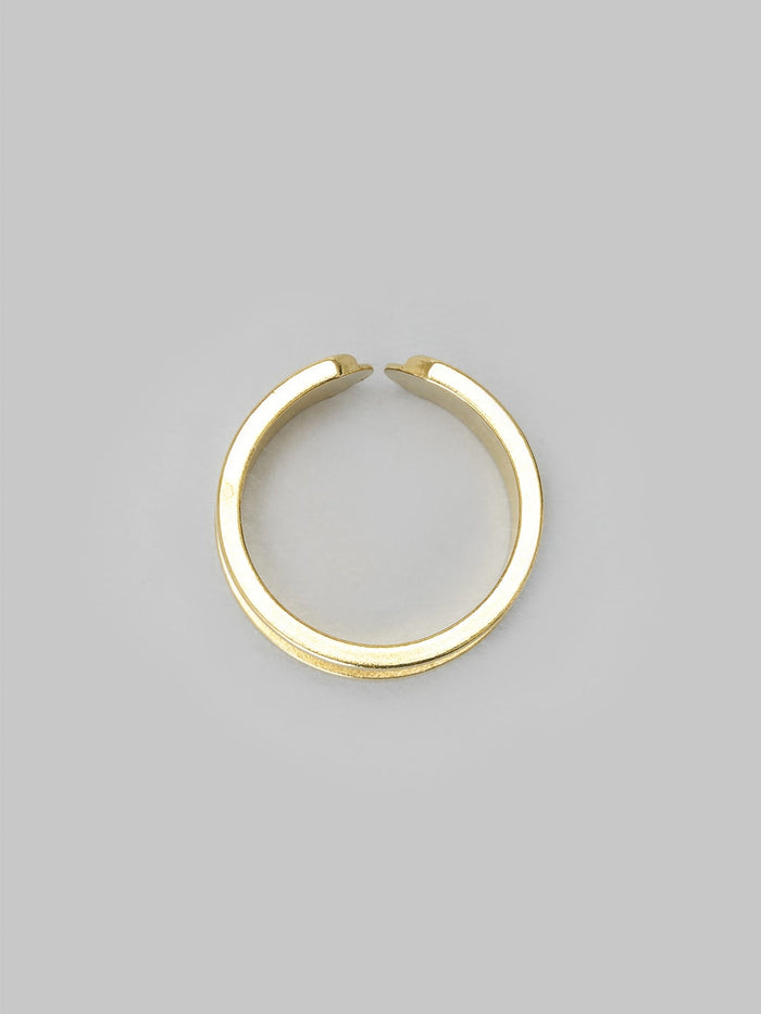 Kobashi Studio Bandana Ring solid brass shiny