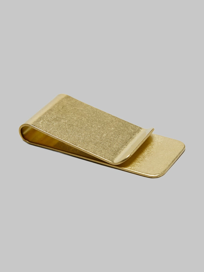 Kobashi Studio Money Clip Brass Front view