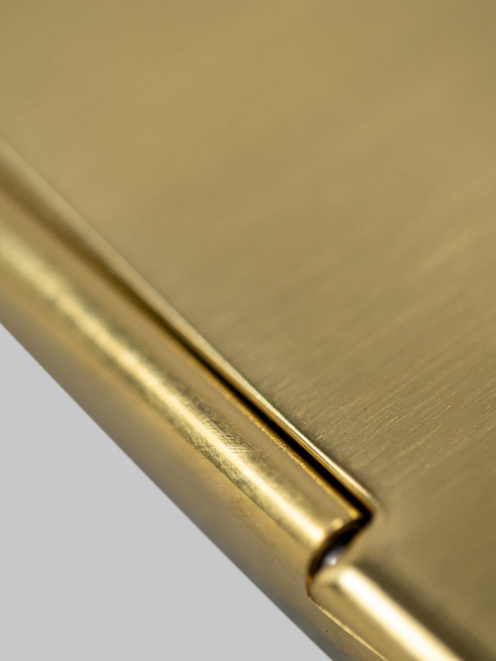 Kobashi Studio Card Case Solid Brass Cose up detail