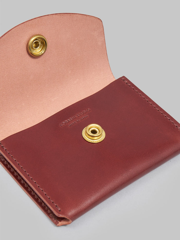 Kobashi Studio Cordovan Card Case brown details