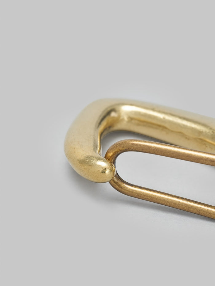 Kobashi Studio Key Snap solid brass closeup
