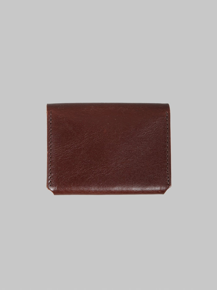 Kobashi Studio Leather Card Case Brown back