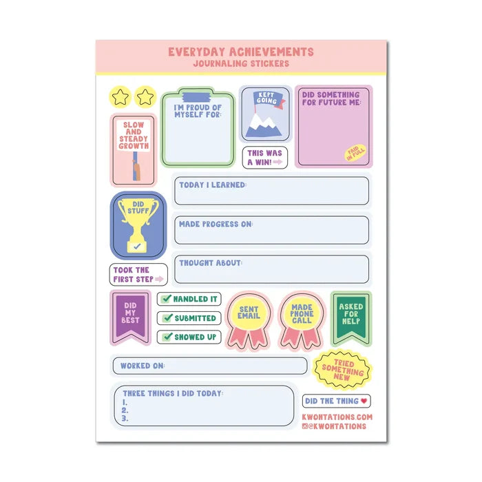 Kwohtations: Journaling Stickers