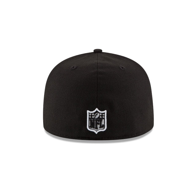 Las Vegas Raiders  Black & White 59Fifty Fitted Hat