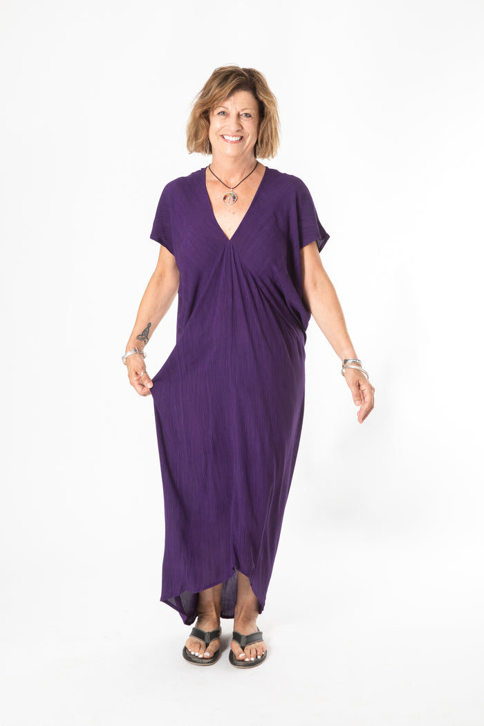 Libra Cocoon Dress in Purple