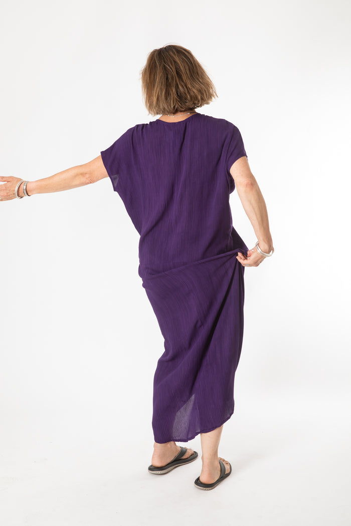 Libra Cocoon Dress in Purple