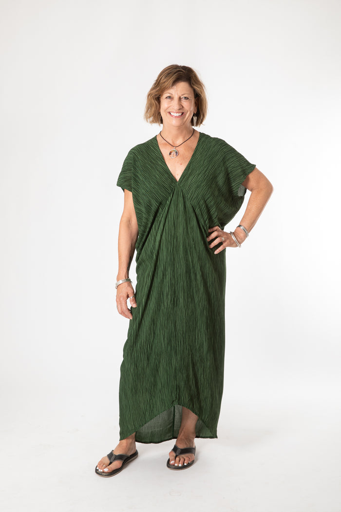 Libra Cocoon Dress in Green