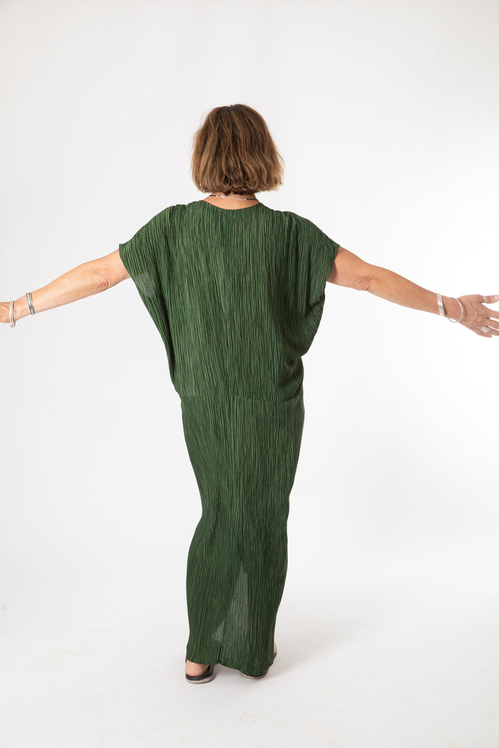 Libra Cocoon Dress in Green
