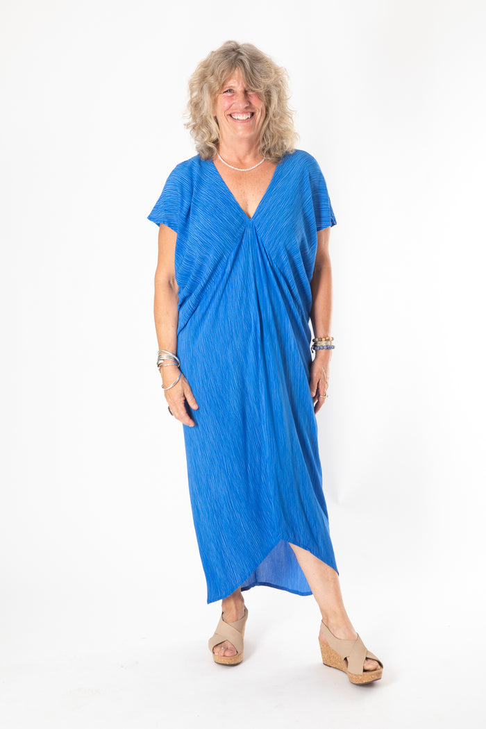 Libra Cocoon Dress in Blue