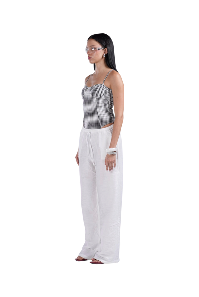 LINEN PANTS WHITE
