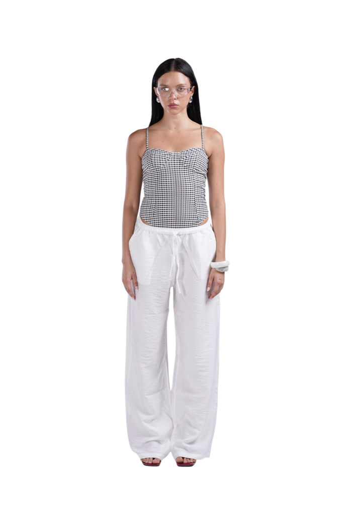LINEN PANTS WHITE