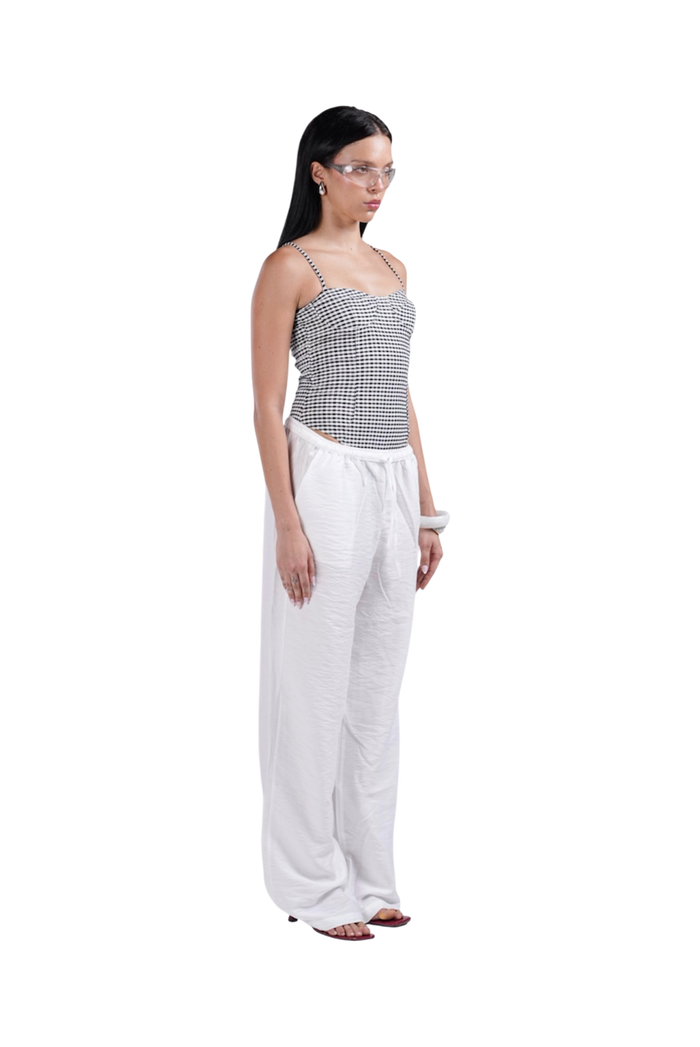 LINEN PANTS WHITE