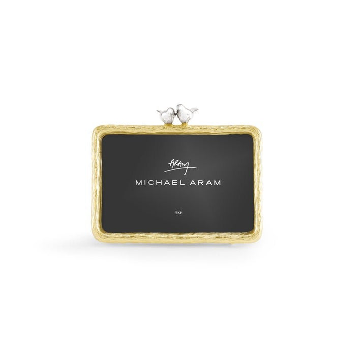 Michael Aram Lovebirds Silver & Gold 4 x 6 Frame