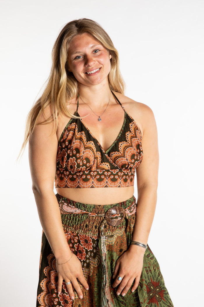 Green and Tan / One Size
