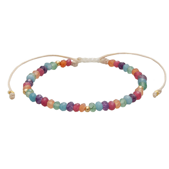 Lucky Charm 3mm Healing Bracelet, flat lay
