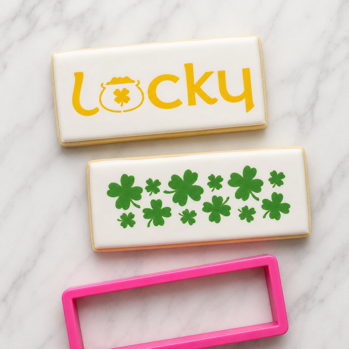 Lucky Stack Stick Cookie Stencil bakeartstencil
