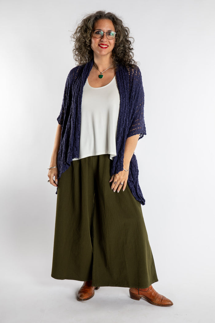Lung Ta Cotton Palazzo Pants