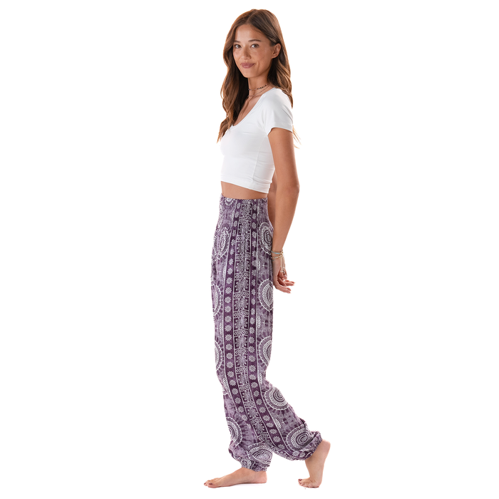 Madeira Harem Pants, side, walking