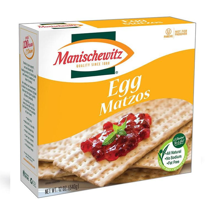 Manischewitz Egg Matzo (340 g) from Kosher - AubergineFoods.com