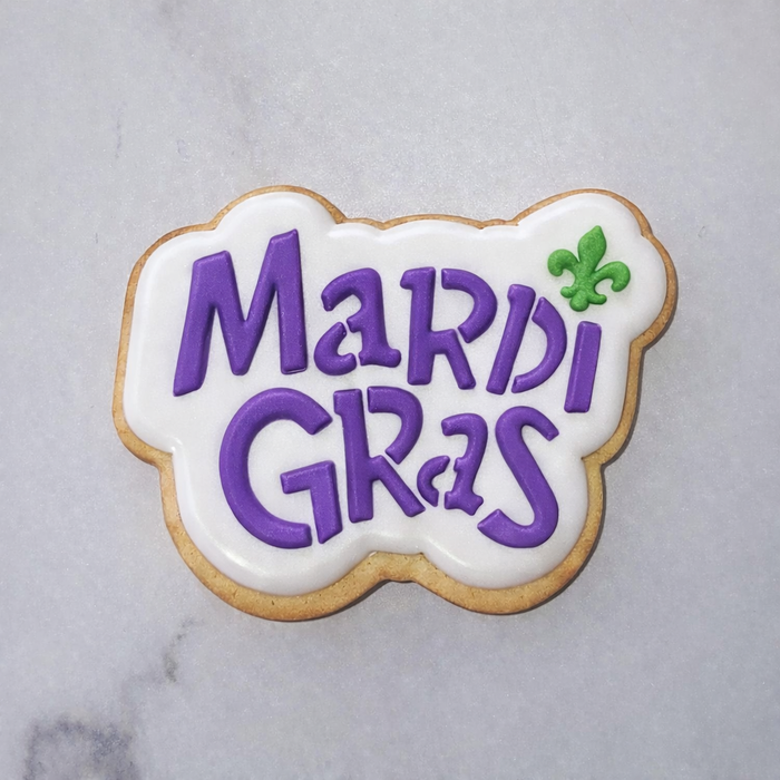 Mardi Gras Cookie Stencil bakeartstencil