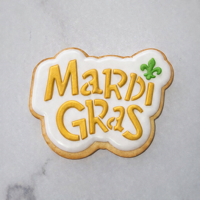 Mardi Gras Cookie Stencil bakeartstencil