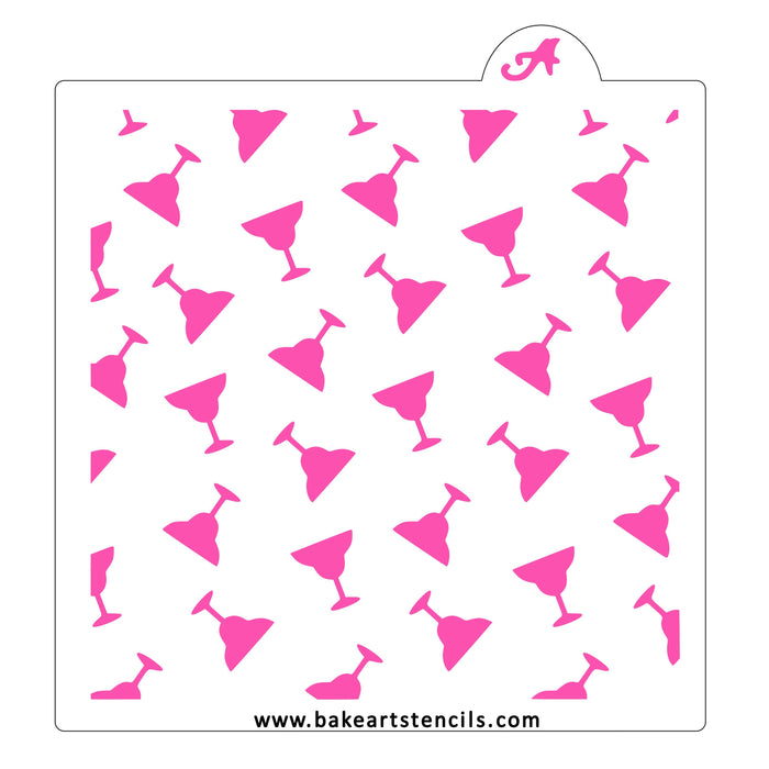 Margarita Pattern Stencil bakeartstencil