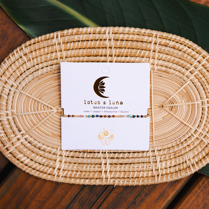 Master Healer 2mm Healing Bracelet, on brand card