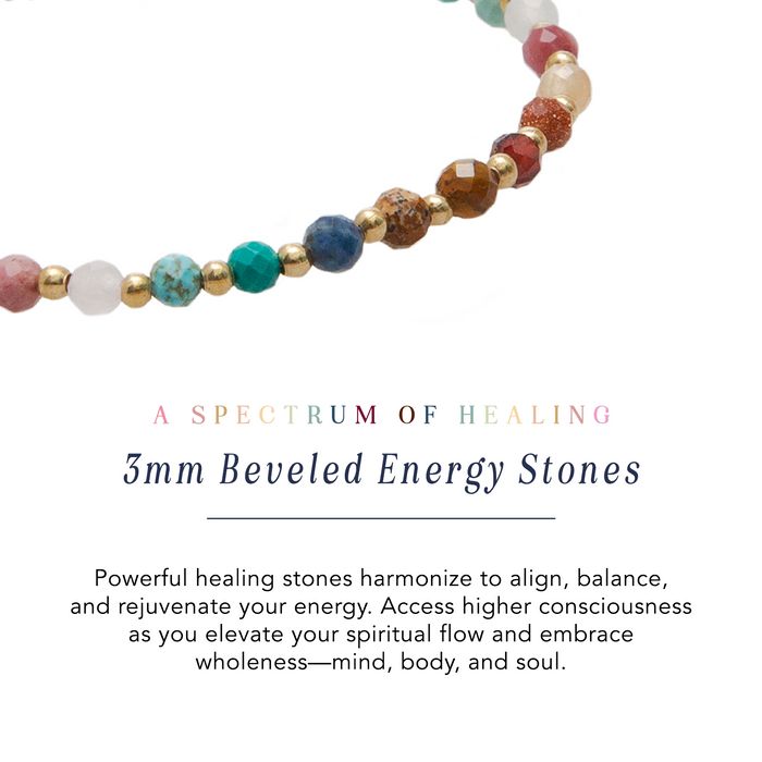 Master Healer 3mm Healing Necklace, bead detail