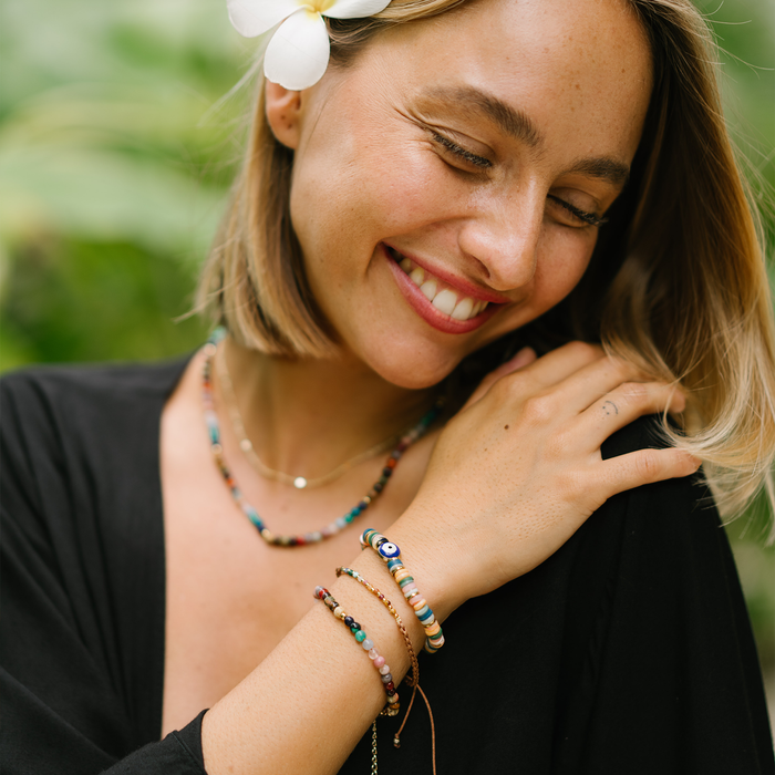 Master Healer 4mm Healing Bracelet, worn on model