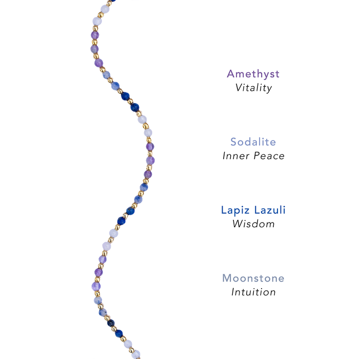 Master Manifestor 2mm Healing Necklace, bead detail