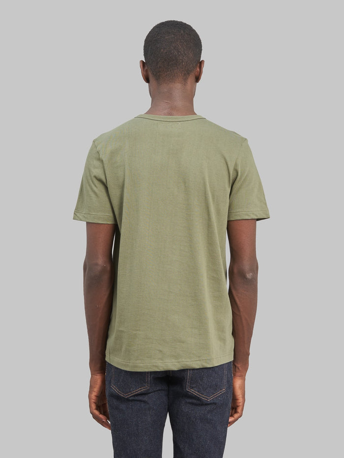 Merz b Schwanen 1950s Loopwheeled Classic TShirt army green back fit