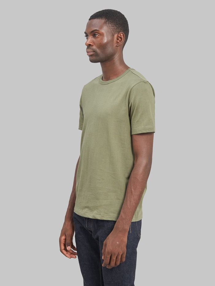 Merz b Schwanen 1950s Loopwheeled Classic TShirt army green side fit