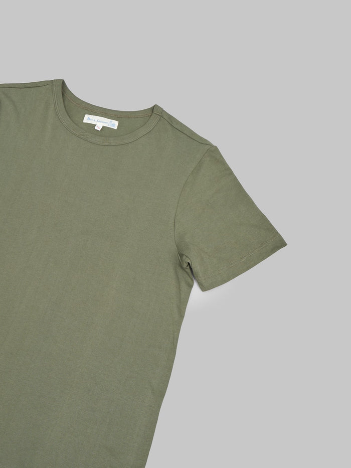 Merz b Schwanen 1950s Loopwheeled Classic TShirt army green sleeve