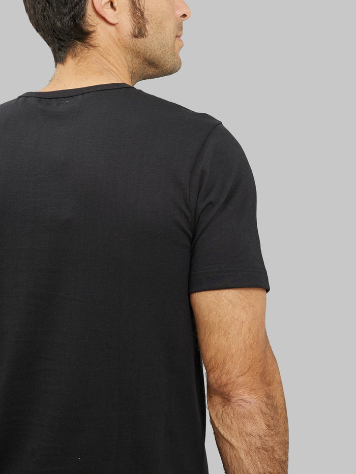 Merz b Schwanen 1950s Loopwheeled Classic TShirt Black back details