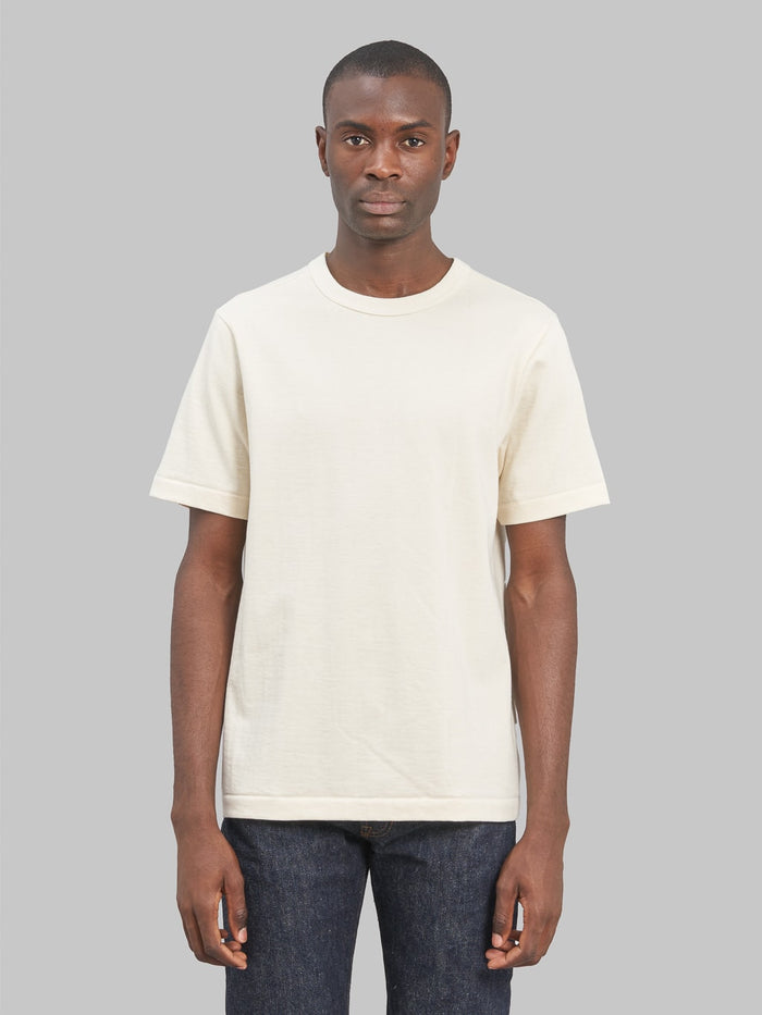 merz b schwanen 214 heavyweight loopwheeled Tshirt relaxed fit natural front fit