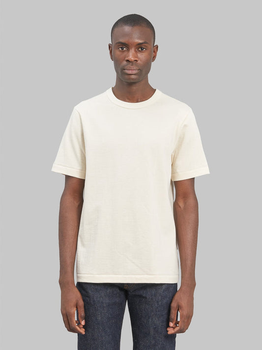 merz b schwanen 214 heavyweight loopwheeled Tshirt relaxed fit natural front fit