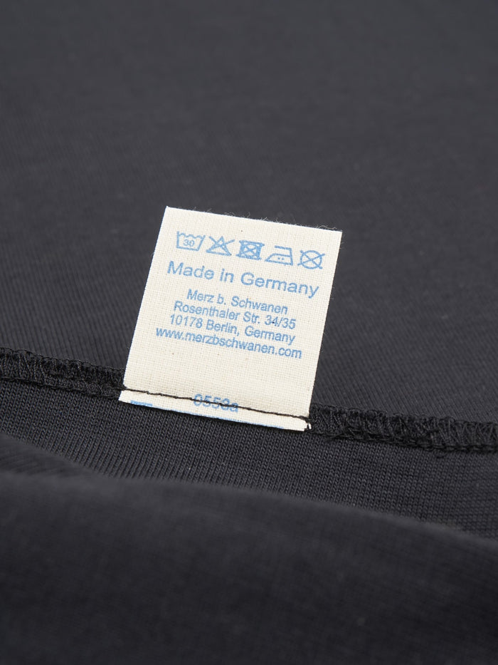 merz b schwanen 214 heavyweight loopwheeled Tshirt relaxed fit charcoal  label