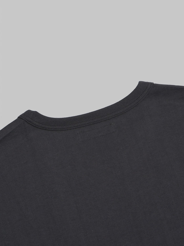 merz b schwanen 214 heavyweight loopwheeled Tshirt relaxed fit charcoal back collar