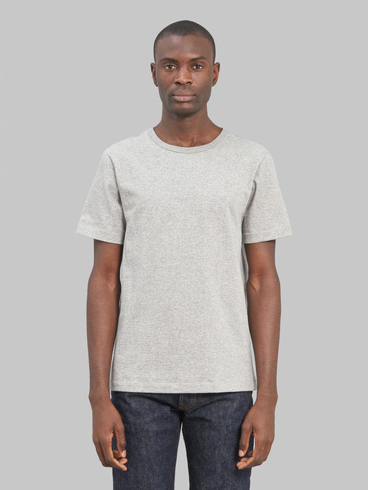 merz b schwanen 215 heavyweight loopwheeled Tshirt classic fit grey front look
