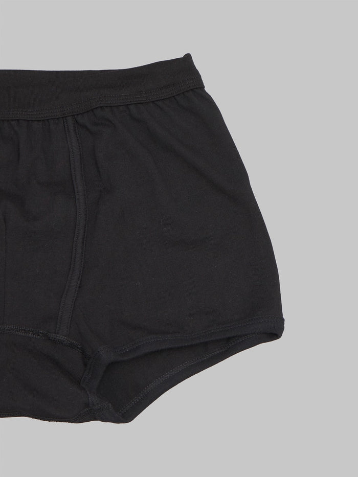merz b schwanen 254 men loopwheeled boxer brief black cotton fabric