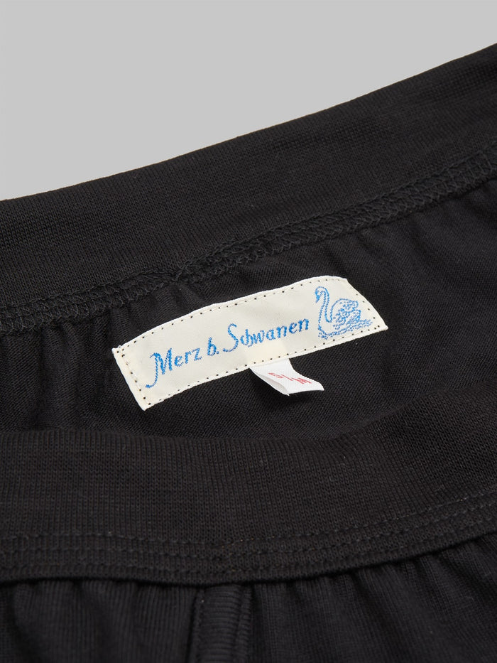 merz b schwanen 254 men loopwheeled boxer brief black interior label