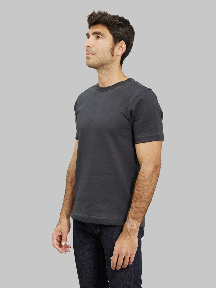 merz b schwanen good originals loopwheeled Tshirt heavy relaxed fit charcoal  side