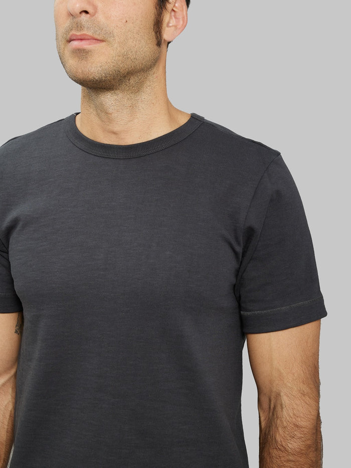 merz b schwanen good originals loopwheeled Tshirt  charcoal  chest details