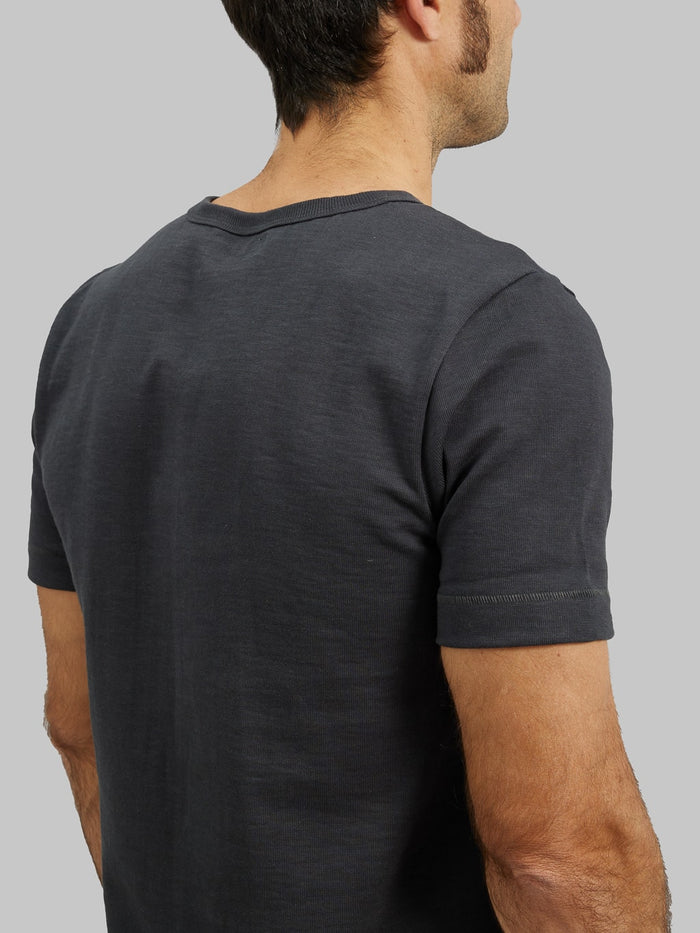 merz b schwanen good originals loopwheeled Tshirt charcoal  back details
