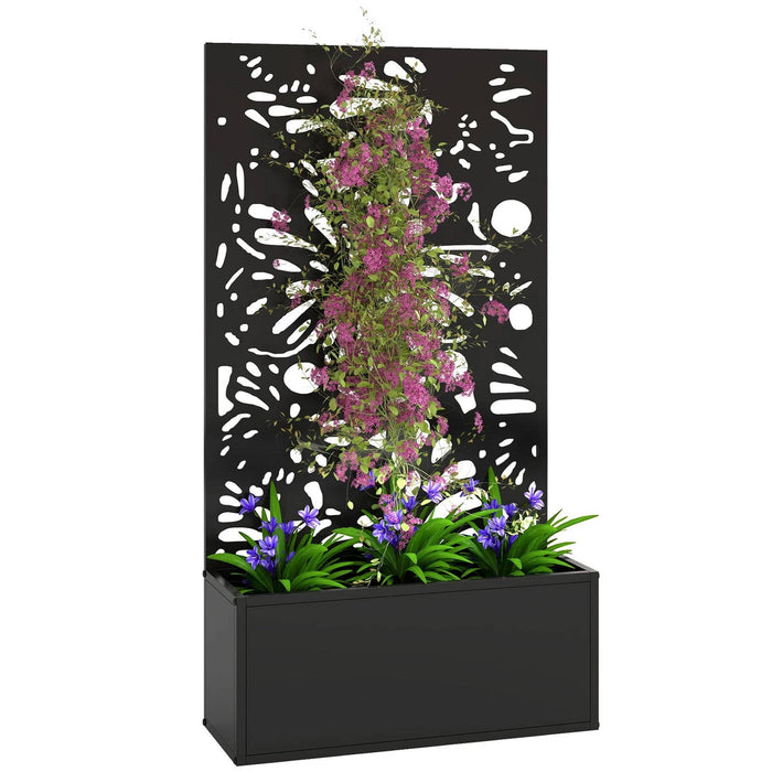 Metal Raised Garden Bed With Trellis