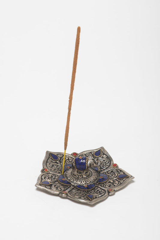 Metal sacred elephant incense burner