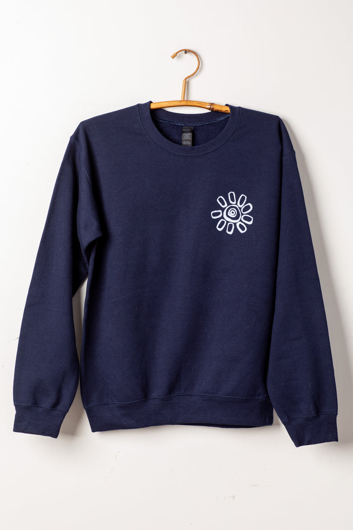 Navy Crewneck Mexicali Branded Sweatshirt